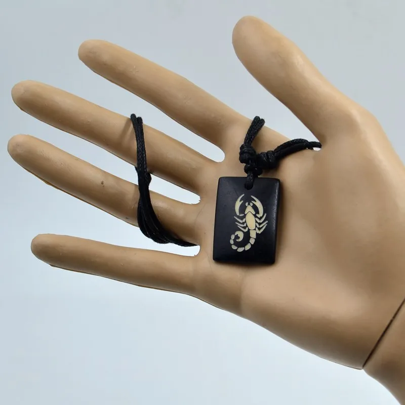 Подвеска из эпоксидной смолы Скорпион-счастливый подарок Племенной тотем модные