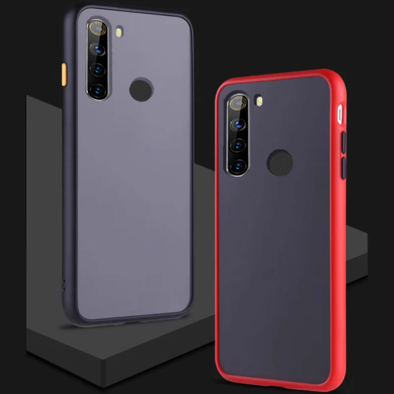 Чехол-накладка для XiaoMi Redmi Note8 Pro Note8Pro матовый прозрачный роскошный