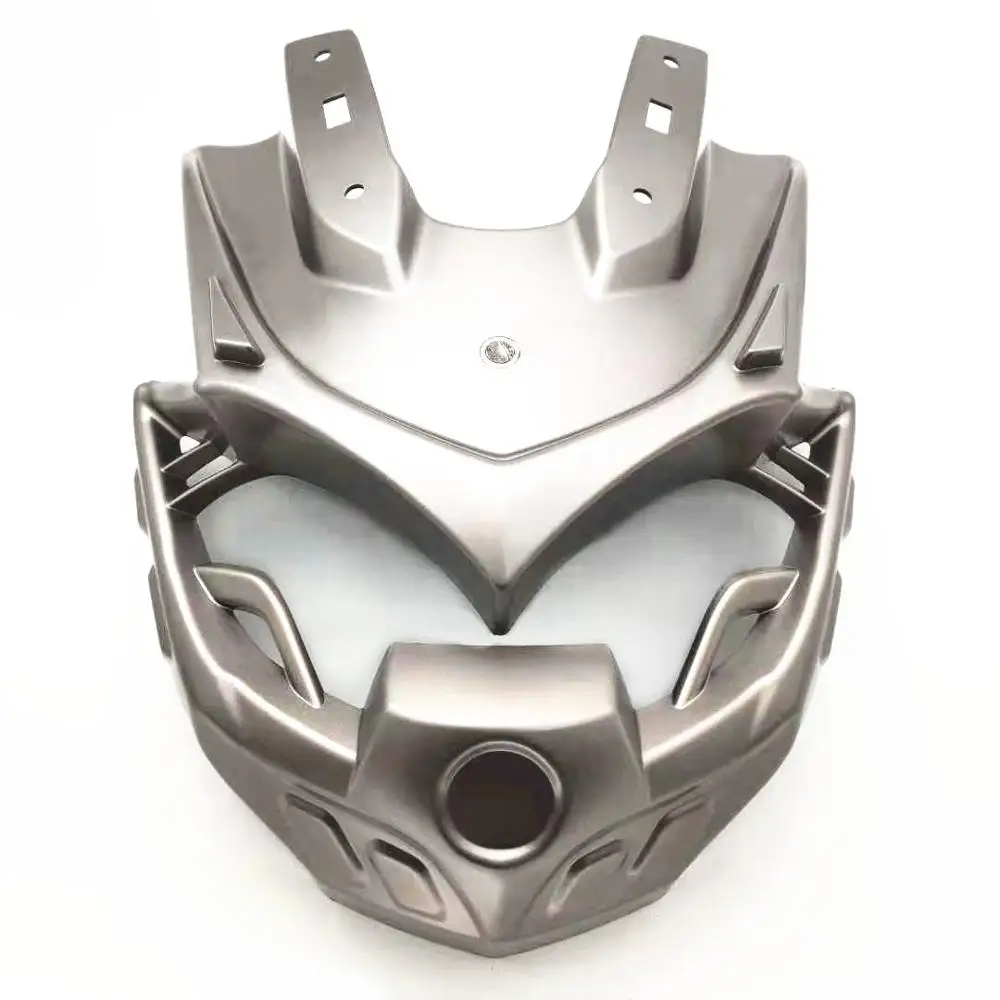 Matter grey Modified Motorcycle nmax mask cover nmax155 front lamp mask cover cap panel shade for yamaha nmax155 nmax125 - Цвет: Matter grey