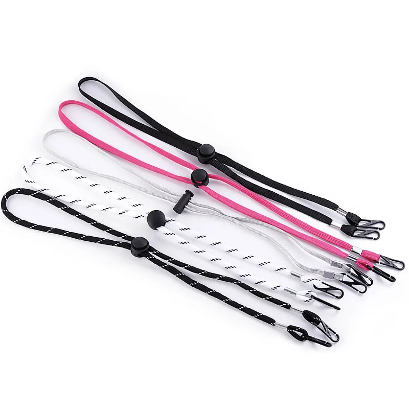 5pcs Mask Wire Adjustable Sunglasses Neck Cord Strap Convenient Eyeglass Glasses String Lanyard Strap String Rope Band Accessory