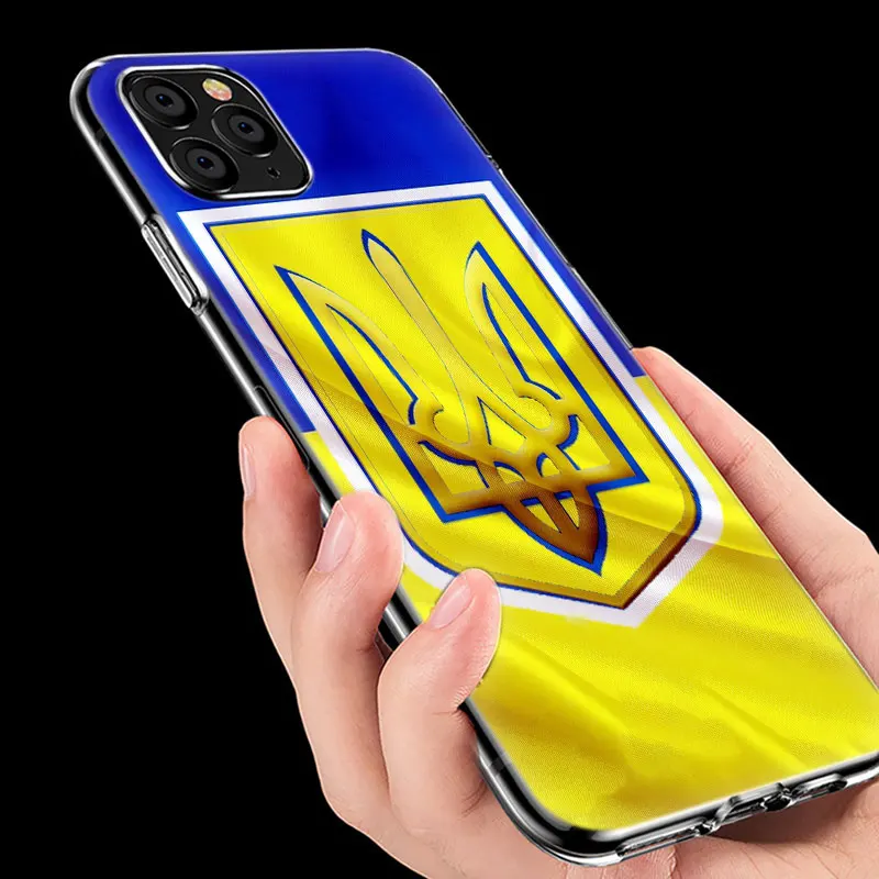 Горячий флаг Украины Мягкий силиконовый прозрачный чехол для Apple iPhone 11 Pro XS Max X XR 6