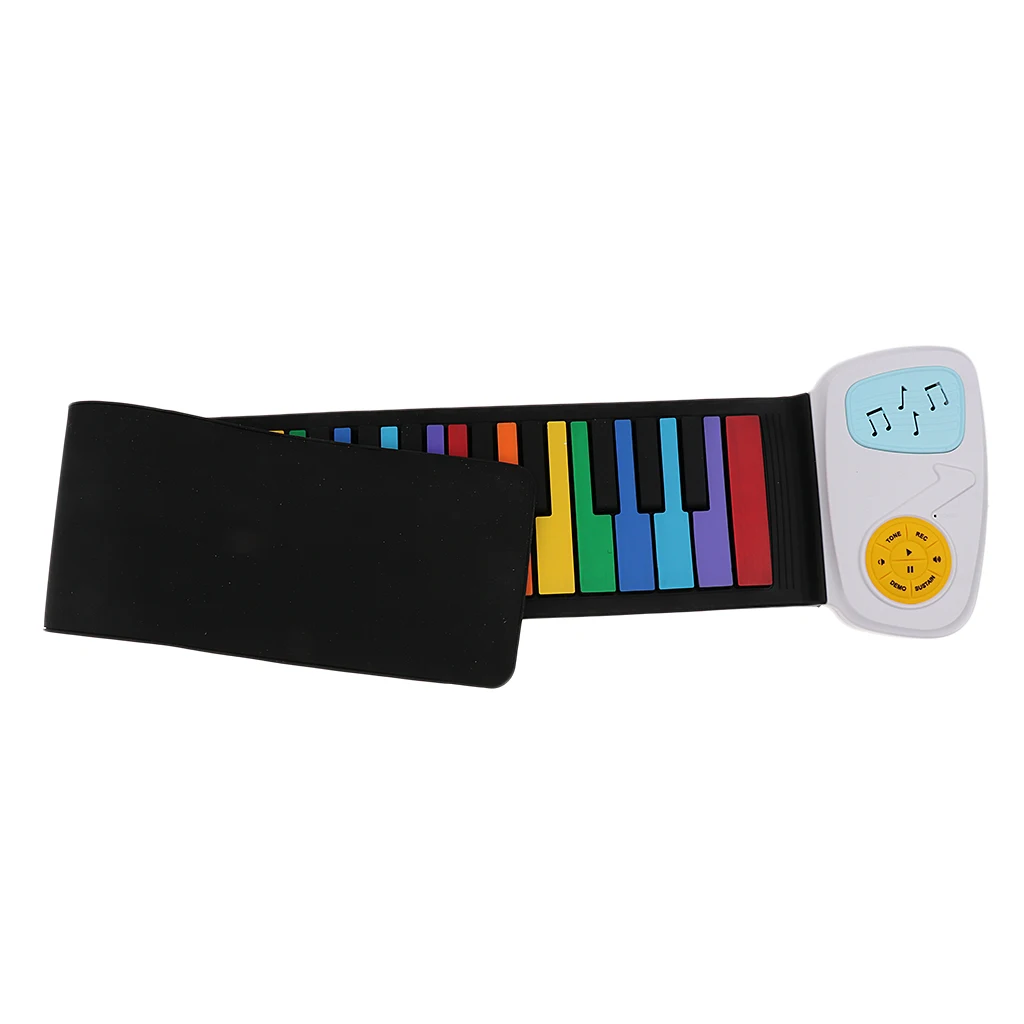 

Colorful 49 Keys Silicon Digital Roll Up Piano W/ Loud Speaker Gift For Kids
