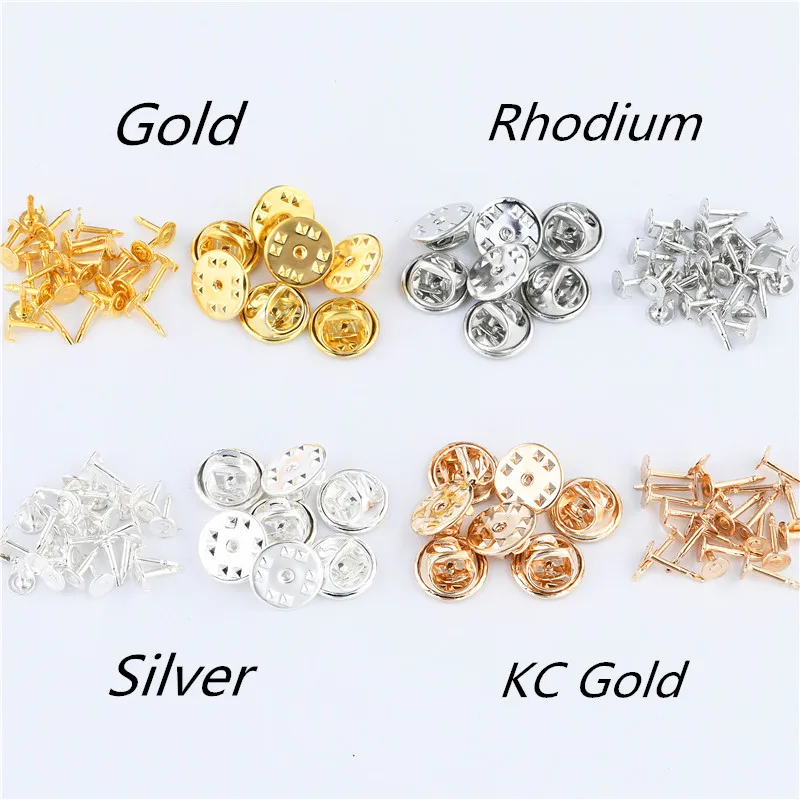 

30Set/lot Base Butterfly Brooch Base Holder Copper Metal Brooch Pins Badge Holder For Diy Jewelry Making Findings