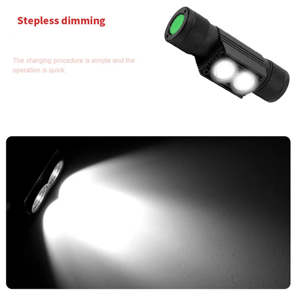 

Mini COB LED Headlight Headlamp Flashlight USB Rechargeable 18650 Torch Camping Hiking Night Fishing Light Outdoor Camping