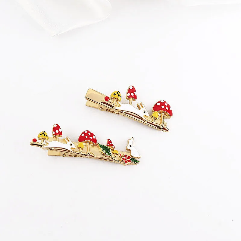 Новинка 2019 Модный милый головной убор с кроликом и грибом для девушек