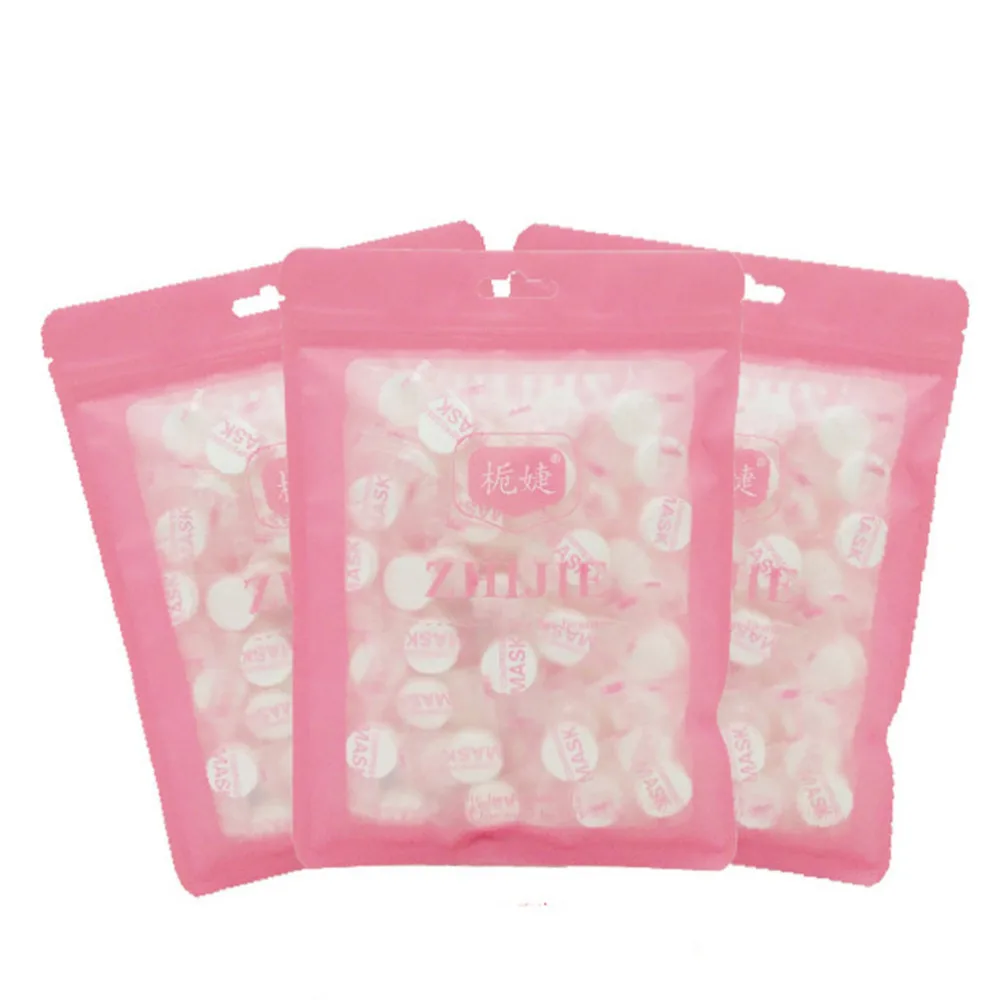 

100pcs Nonwovens Compressed Face Mask Disposable Facial Masks Natural Skin Care Wrapped Masks DIY Tools