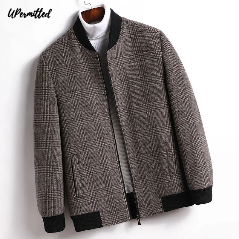Новинка Зима 2021 мужская куртка из шерсти и хлопка японская деловая Повседневная