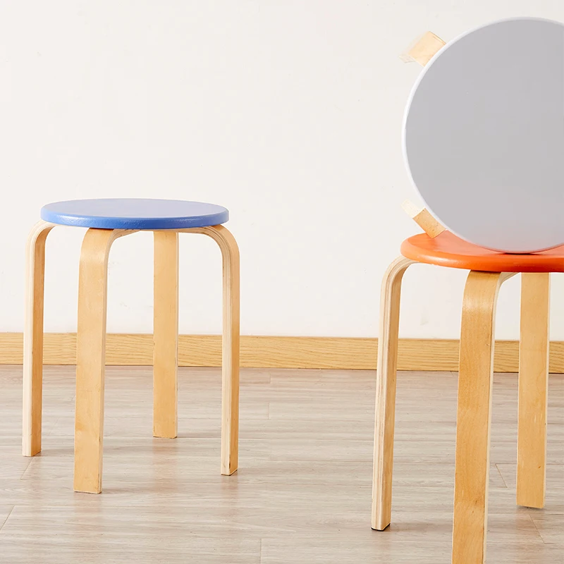 Японский стиль винтажный стул из цельного дерева современный минималистичный