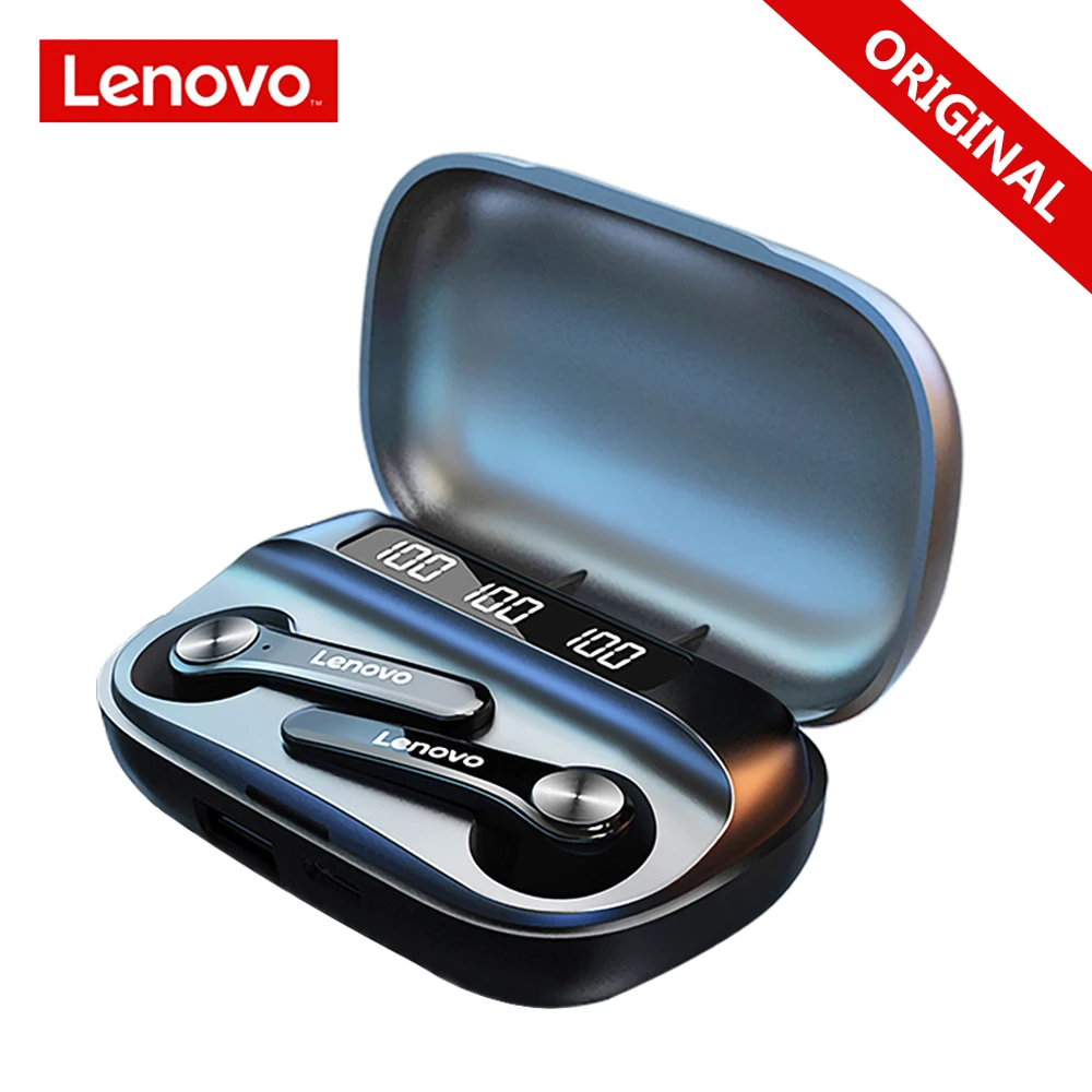 Беспроводные Bluetooth наушники Lenovo QT81 стерео звуковые IPX4 водонепроницаемая