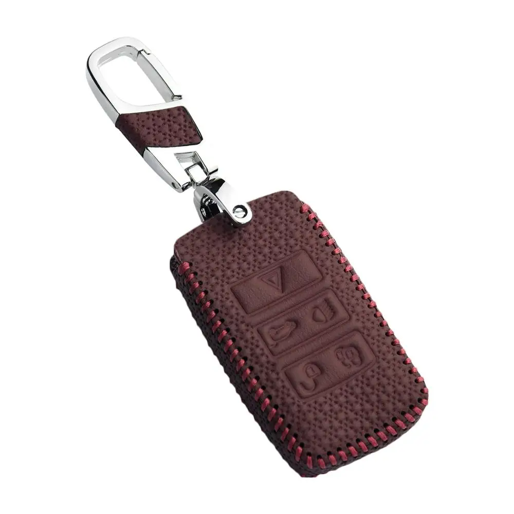 Кожаный чехол для ключей Range Rover Velar Дискавери 5 Jaguar E-Pace аксессуары стиль удалить