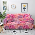 Красивый эластичный чехол для дивана с цветочным рисунком для гостиной, эластичный чехол для дивана из спандекса, полиэстеровый чехол для дивана для влюбленных, чехол для домашних животных