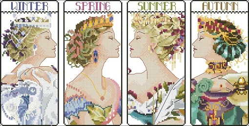 Наборы для вышивки крестиком натуральный продукт Египетский длинный штапельный