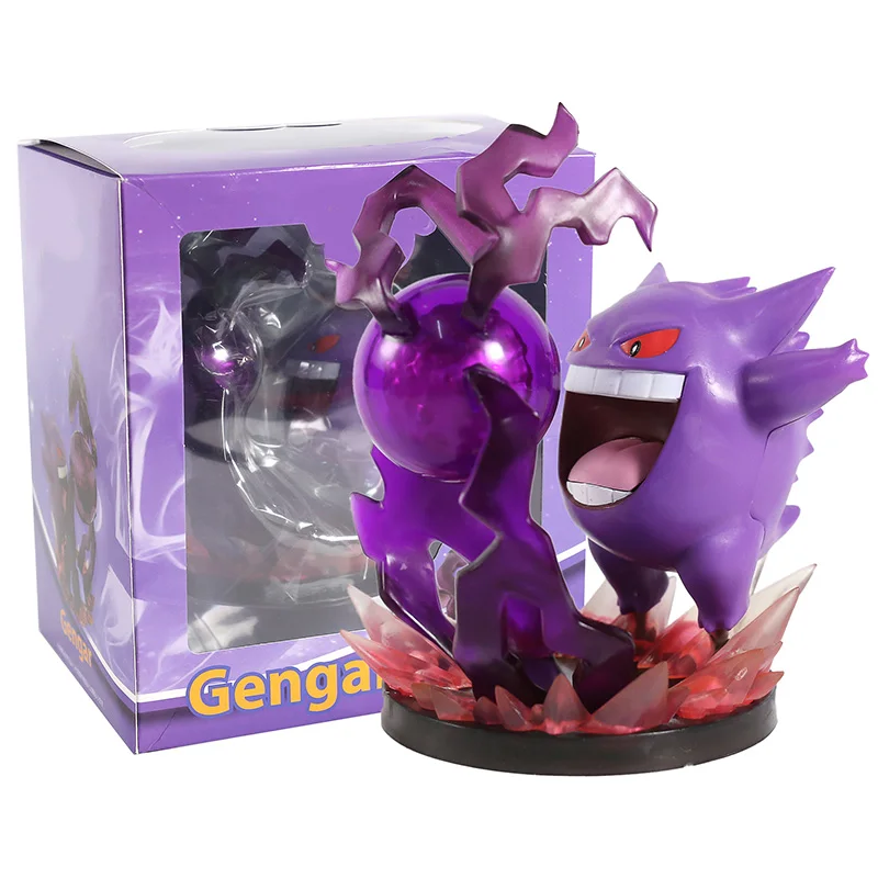 Gengar box Аниме монстр Mewtwo Gengar Charizard фигурка из ПВХ в Фигурки игрушки коллекторы рождественские подарки для друзей подарок - Цвет: Gengar box