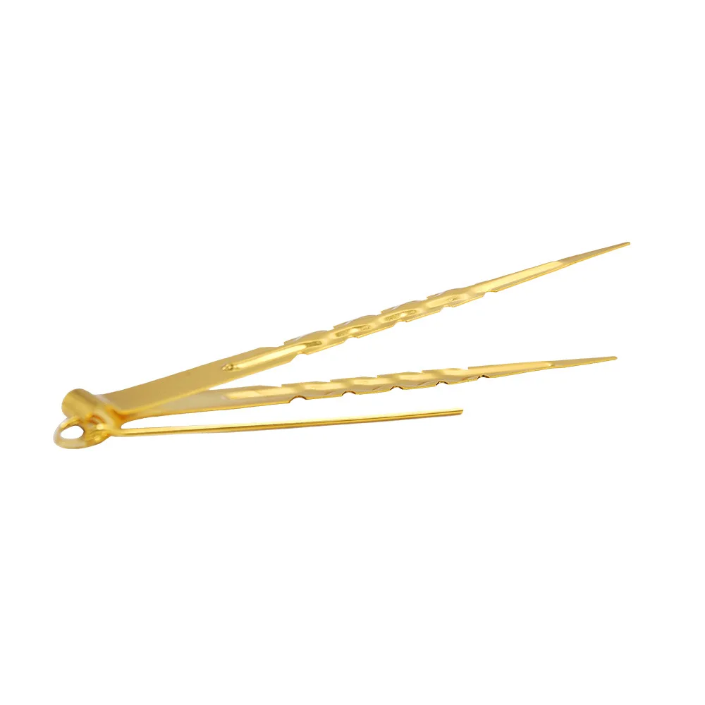 

10pcs Gold Color High Quality Metal Scallop Shisha Hookah Accessories hookah Charcoal tongs With Foil Punch Nail