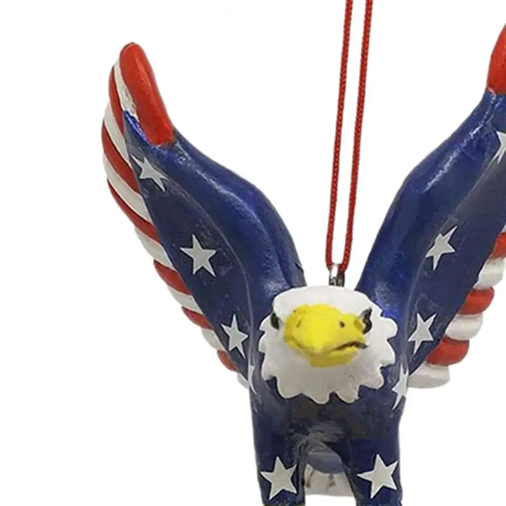 

Hanging Pendant Delicate Realistic Resin Independence Day Blue Eagle Pendant for Indoor