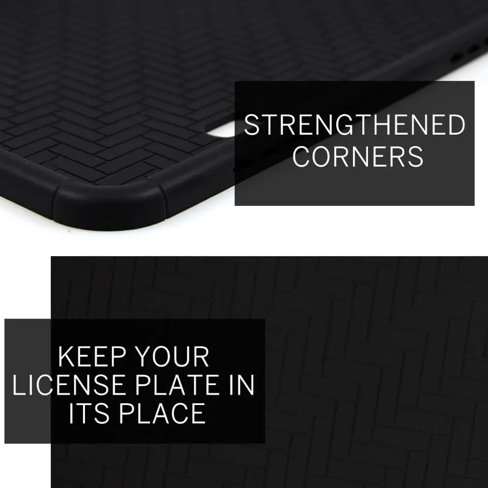 Из 2 предметов силиконовая рамка для номерного знака автомобиля пурпурного цвета