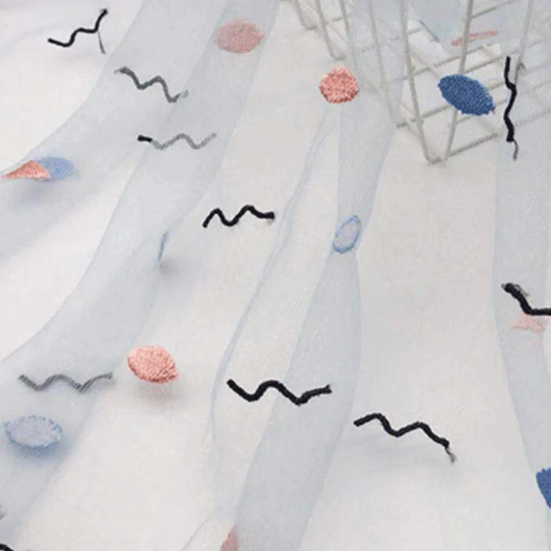 Узор в горошек геометрический узор кружевная вышивка ткань сделай сам одежда