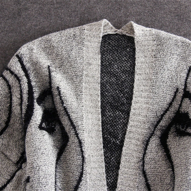 Женский длинный кардиган свитер пальто Осень-зима 2019 модный новый в британском