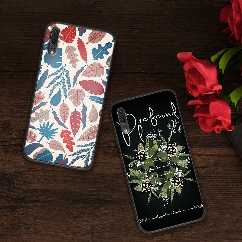 Чехлы для huawei P10 P20 2019 P8 P9 Mini P30 LITE P Smart Z 2018 Pro винтажные зеленые растения чехол