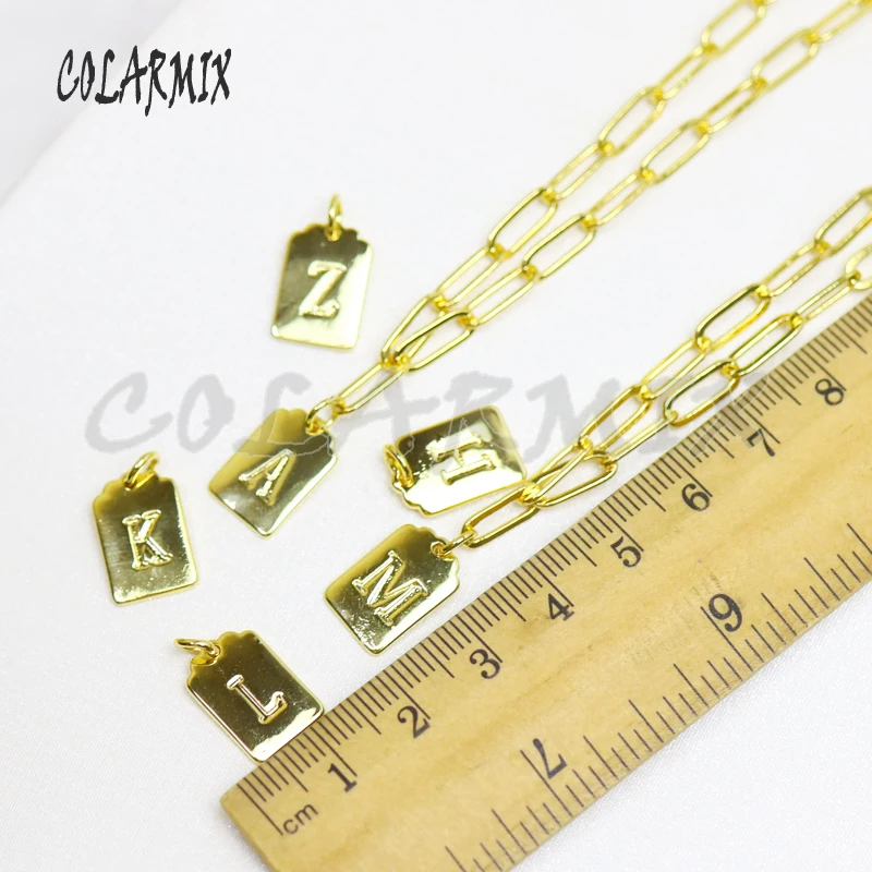 10 шт. ожерелье с буквами алфавитов модное для женщин не выцветает высокое