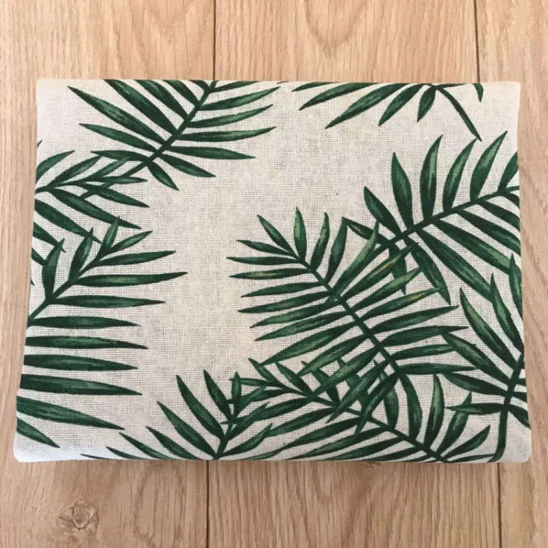 Тканевые подушки с принтом зеленых листьев тканевые ручной работы специальная