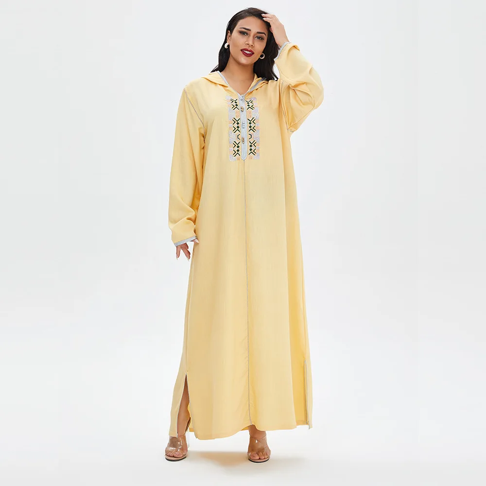 Турецкий Арабский мусульманский хиджаб платье кафтан Ислам платья для Для женщин Марокко Vestido Длинное Платье galabia женский