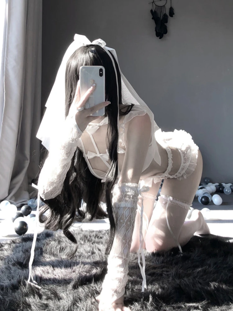 

Sexy lingerie female sexy lace wedding dress bride role play cosplay costume lingerie erotic cosplay costume sexy