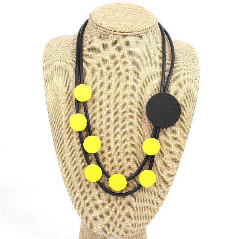 Дизайнерское резиновое ожерелье ручной работы YD &amp YDBZ стильное ювелирное