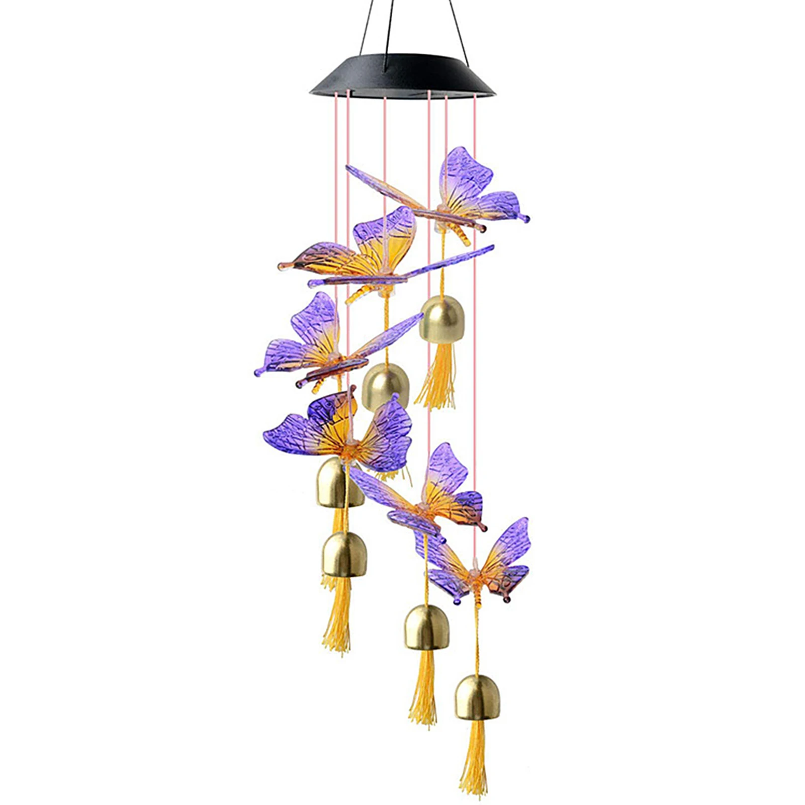 Светильник весная ветряная колокольчики на солнечной батарее для дома сада