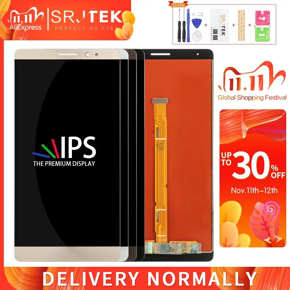 Srjtek для Huawei MATE 8 ЖК сенсорный экран стеклянная панель запасные части дисплей