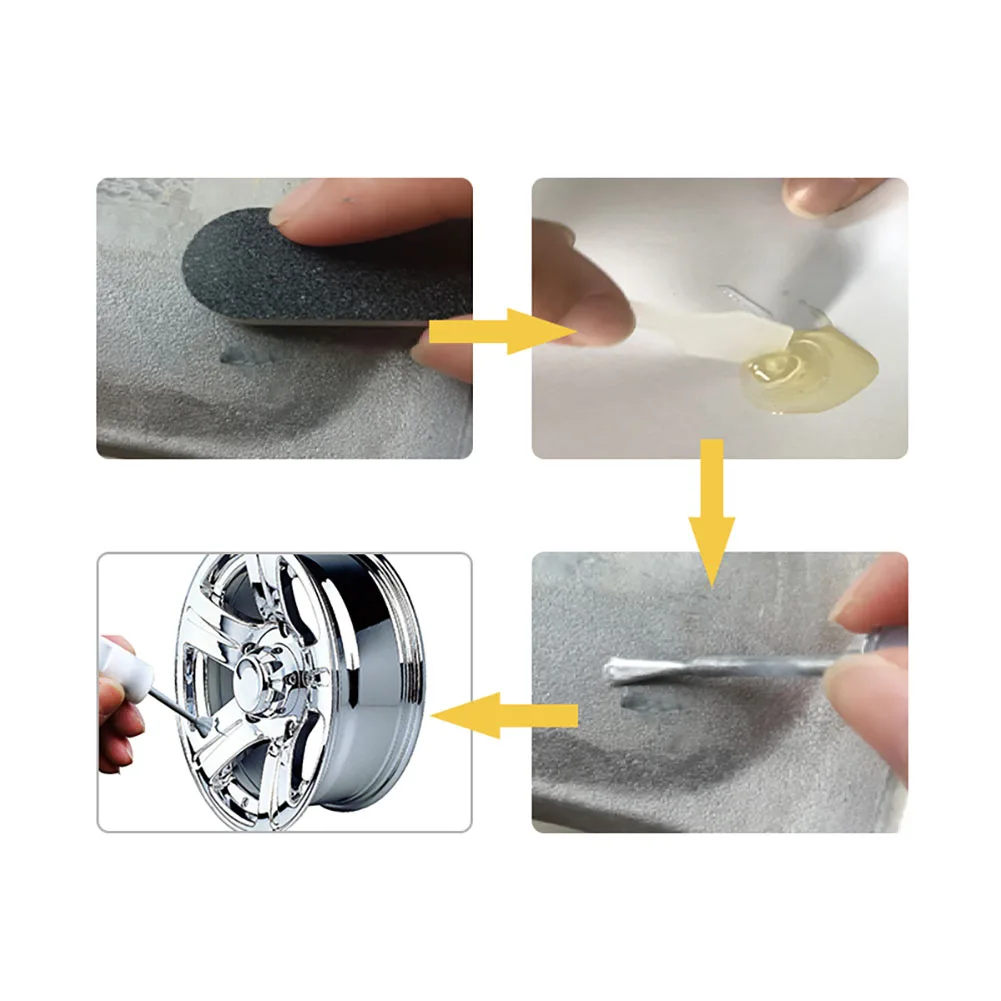 Набор для ремонта автомобильных колес из алюминиевого сплава моющийся набор