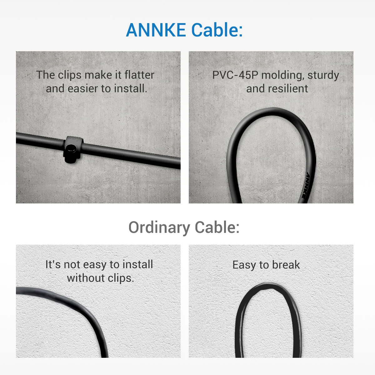 ANNKE 4 шт. в партии 30 м 100 футов BNC видео кабель питания для CCTV AHD камера DVR система