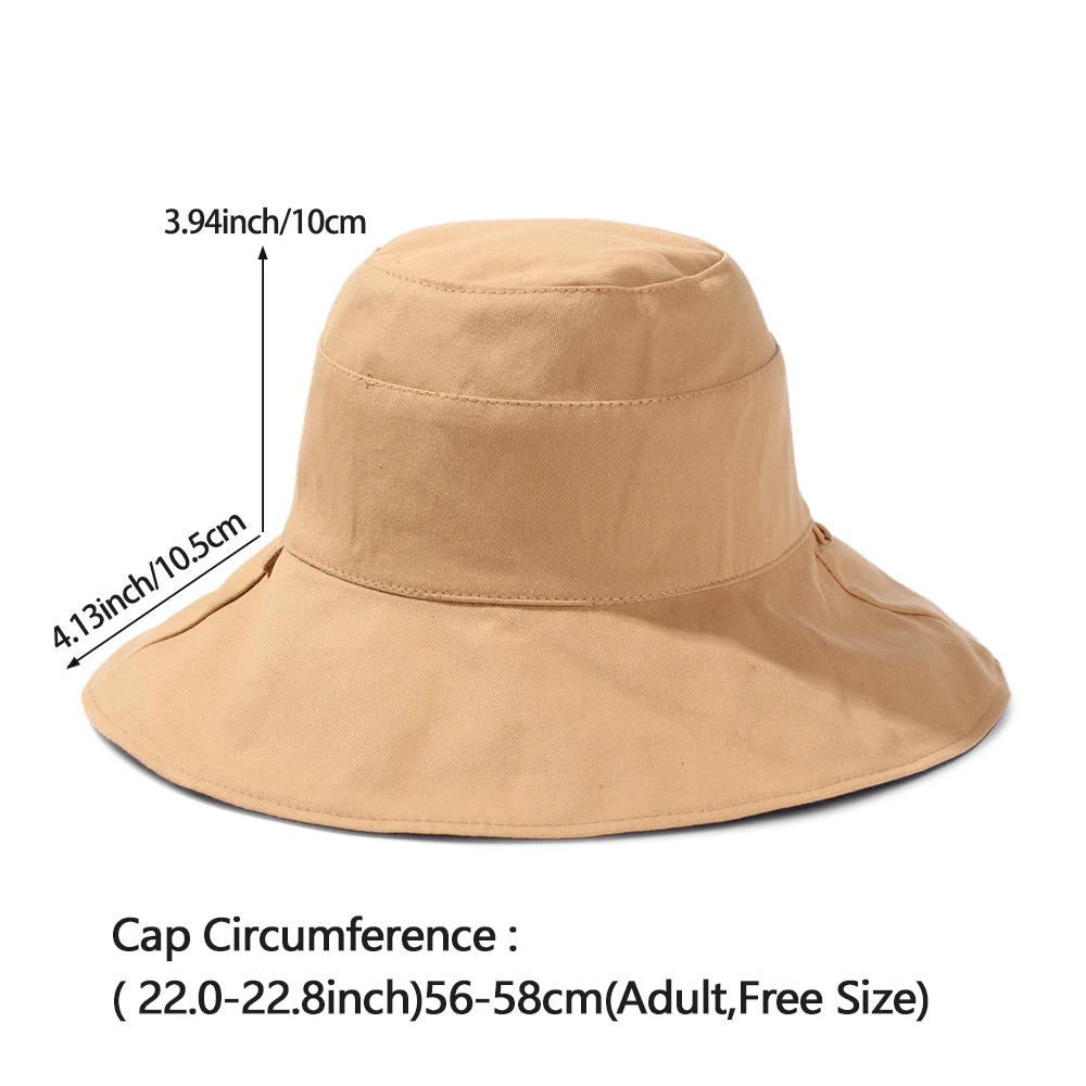 

Sun Hat Summer Foldable Bucket Hat for women Outdoor Sunscreen Cotton Fishing Hunting Cap Anti-UV wide brim bucket Sun hat