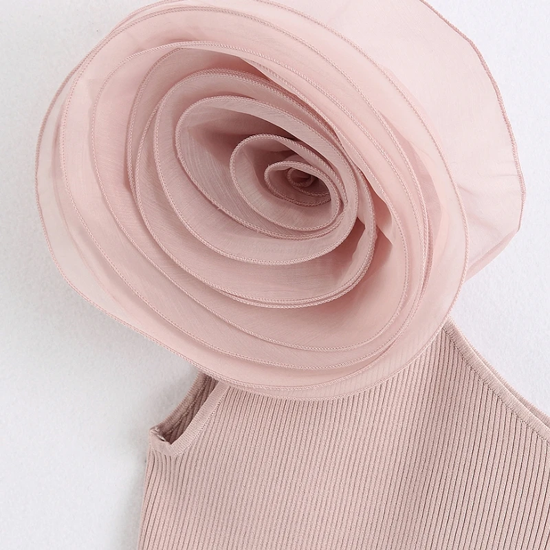 Новинка 2021 Женская Асимметричная трикотажная рубашка из органзы с цветочным