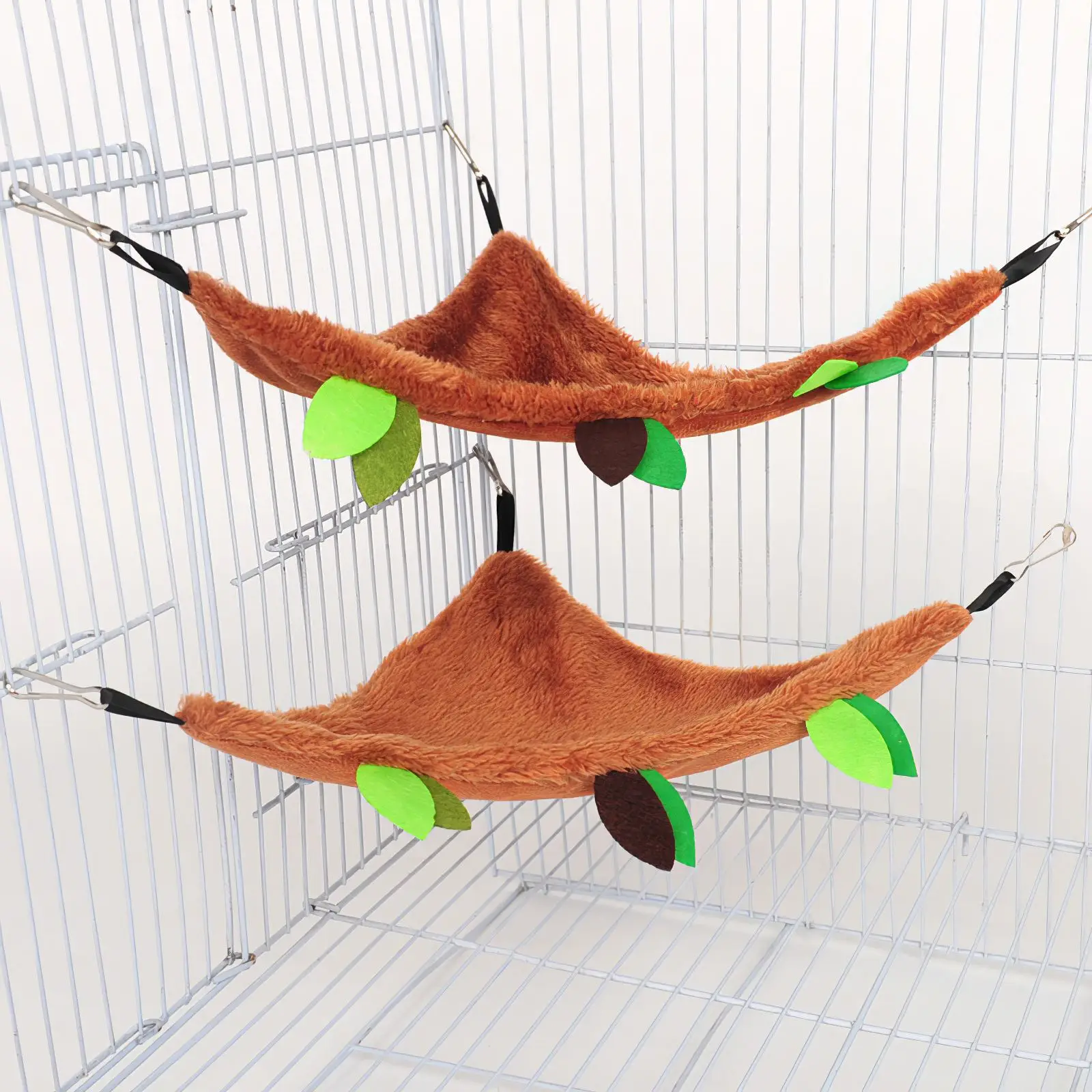 5pcs/set Hamster Hanging House Kit Leaf Wood Design Small Animal Hammock Tunnel Ropeway Swing for Pet Gerbil Sugar Glider - купить по