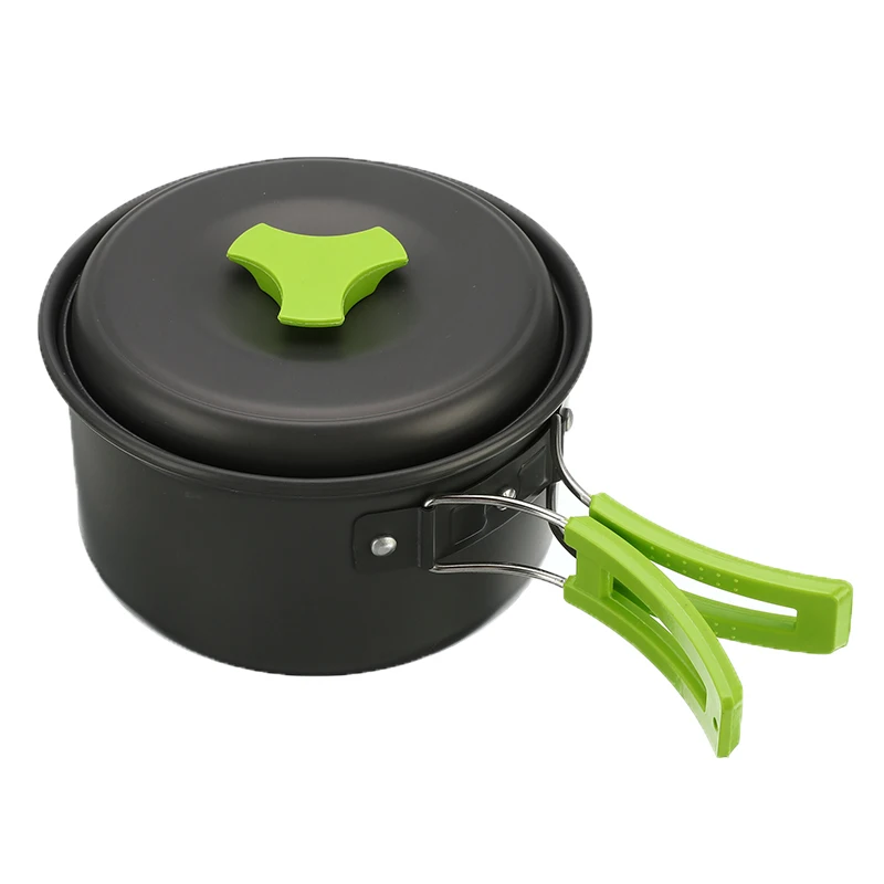 7 шт./компл. уличная посуда для кемпинга алюминиевая сковорода миска ложка супа