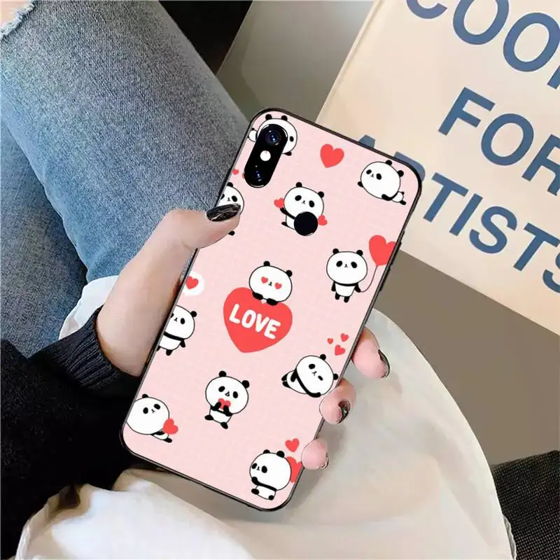

Phone Case For Xiaomi Redmi Note 4 4x 5 6 7 8 pro S2 PLUS 6A PRO Cute Cartoon Panda