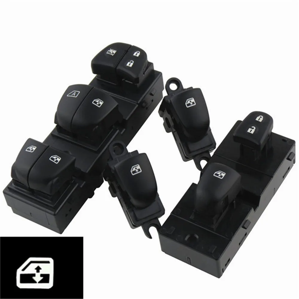 

Car High-end White Light Side Electric Power Master Window Switch For Nissan Tiida 2011-2016 Altima Sylphy X-Trail Qashqai
