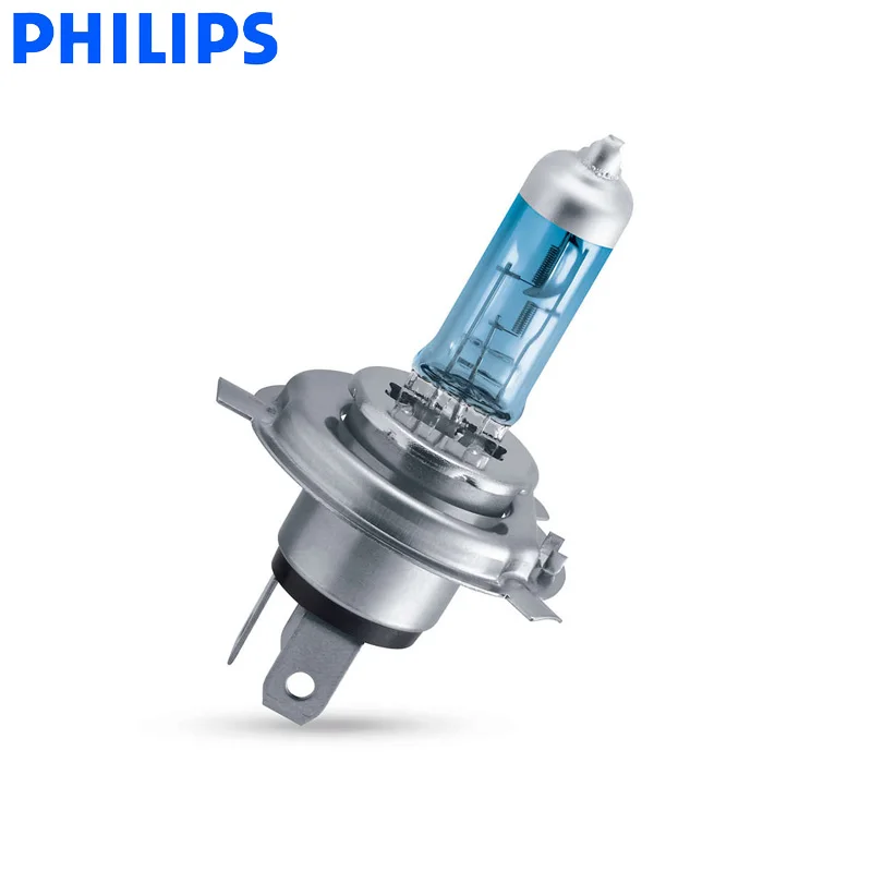 Автомобильные галогенные лампы Philips H4 9003 WhiteVision Ultra 4200K 12342 вт 2 шт. T10|Лампы для