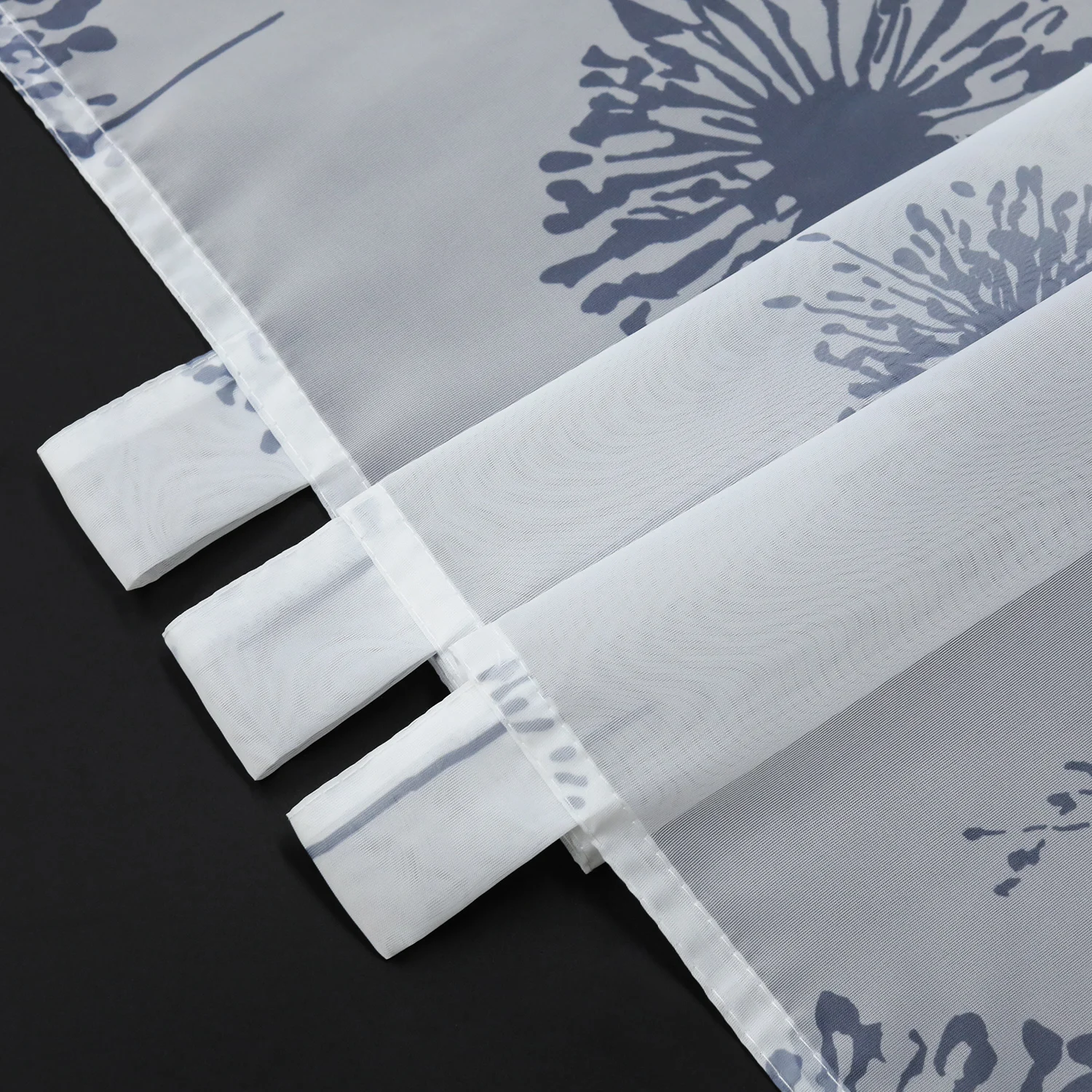 

Half Curtain DandelionFloral Printed Window Tiers for Home Kitchen Cafe Panel Style Curtain Dandelion Modern Coffee Curtain