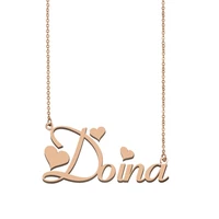 doina name necklace custom name necklace for women girls best friends birthday wedding christmas mother days gift