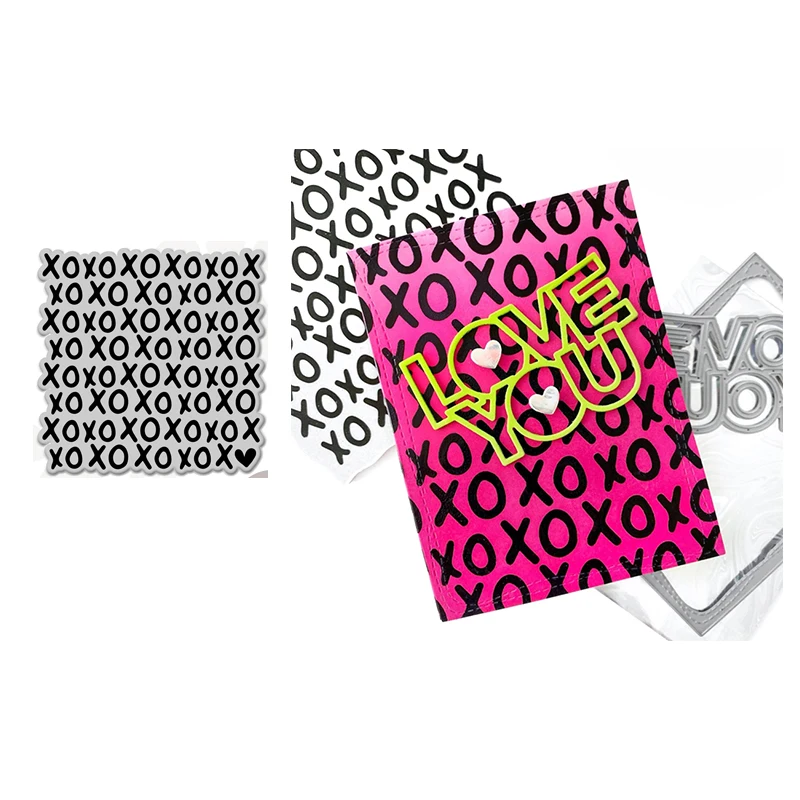 

2021 New Design XO English Letters Transparent Clear Silicone Stamp Seal DIY Scrapbooking Photo Album Decorative Sheets Mould