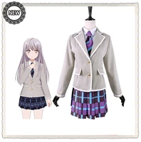 anime bang dream cosplay costumes school uniform shirasagi chisato uniform minato yukina dress uniform skirtshirttiecoat