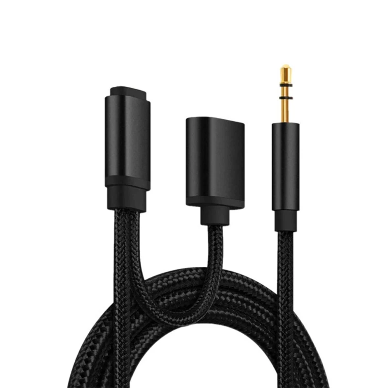 Аудиокабель в нейлоновой оплетке с разъемом для наушников 3 5 мм|Акустическая
