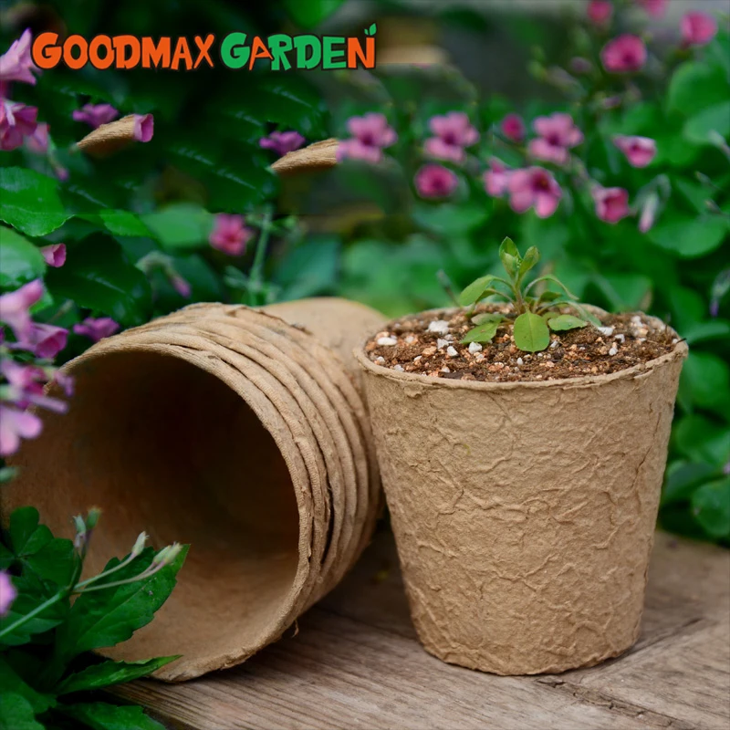 Pulp Nursery Cup 8cm Round Pulp Cup Environmentally Friendly and Biodegradable