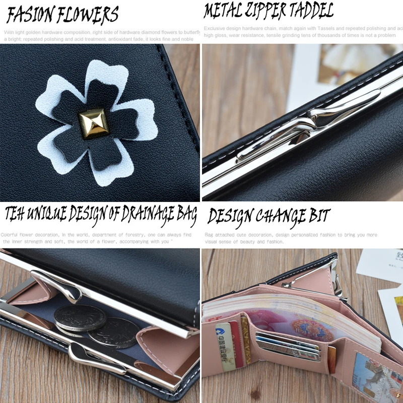 Модный женский классический цветочный телефон ярких цветов с застежкой без