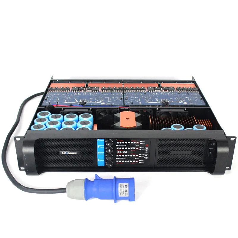 

Professional DS-10Q 4-channel power amplifier 5000w switch class TD power audio amplifier industrial waterproof European plug