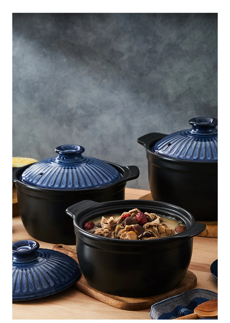 

Spodumene Japanese-Style Ceramic Pot Casserole Stone Pot Soup POY 2.5L