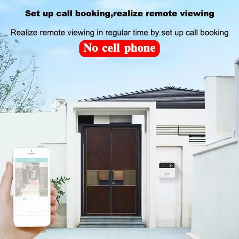 

720P Smart WIFI Doorbell Intercom Door Bell For Apartments Two Audio Security Home Reminder Camera Visiting Way Wireless B2E0