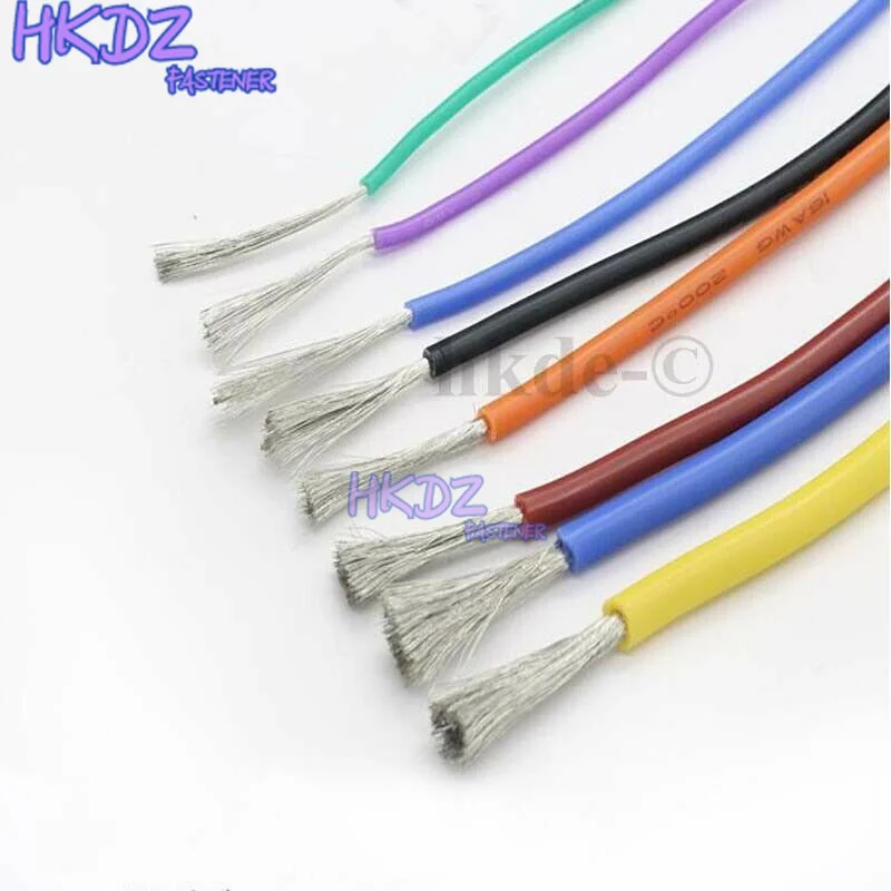 1/3/5 метров черный UL американский стандарт гибкий силиконовый провод кабель